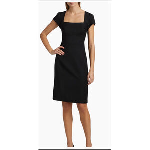 NWT Reiss Squareneck Wool-Blend Sheath Dress SZ 6